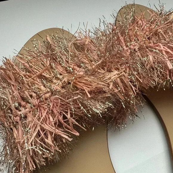 NWOT LOEFFLER RANDALL Katie Raffia Plank Slide in Ballet & Rose Gold size 9 - Picture 5 of 12